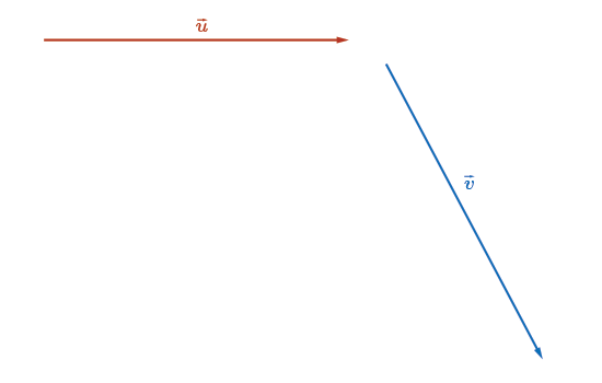 2 vectors, u and v.
